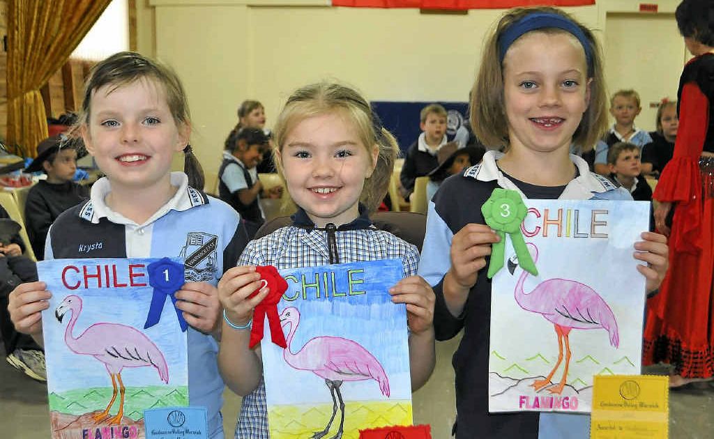 Krysta Jamieson, first place, Emily Mauch, second, and Madeline Bullock, third, for the CWA colouring-in competition for year 2. Krysta Jamieson, first place, Emily Mauch, second, and Madeline Bullock, third, for the CWA colouring-in competition for year 2.